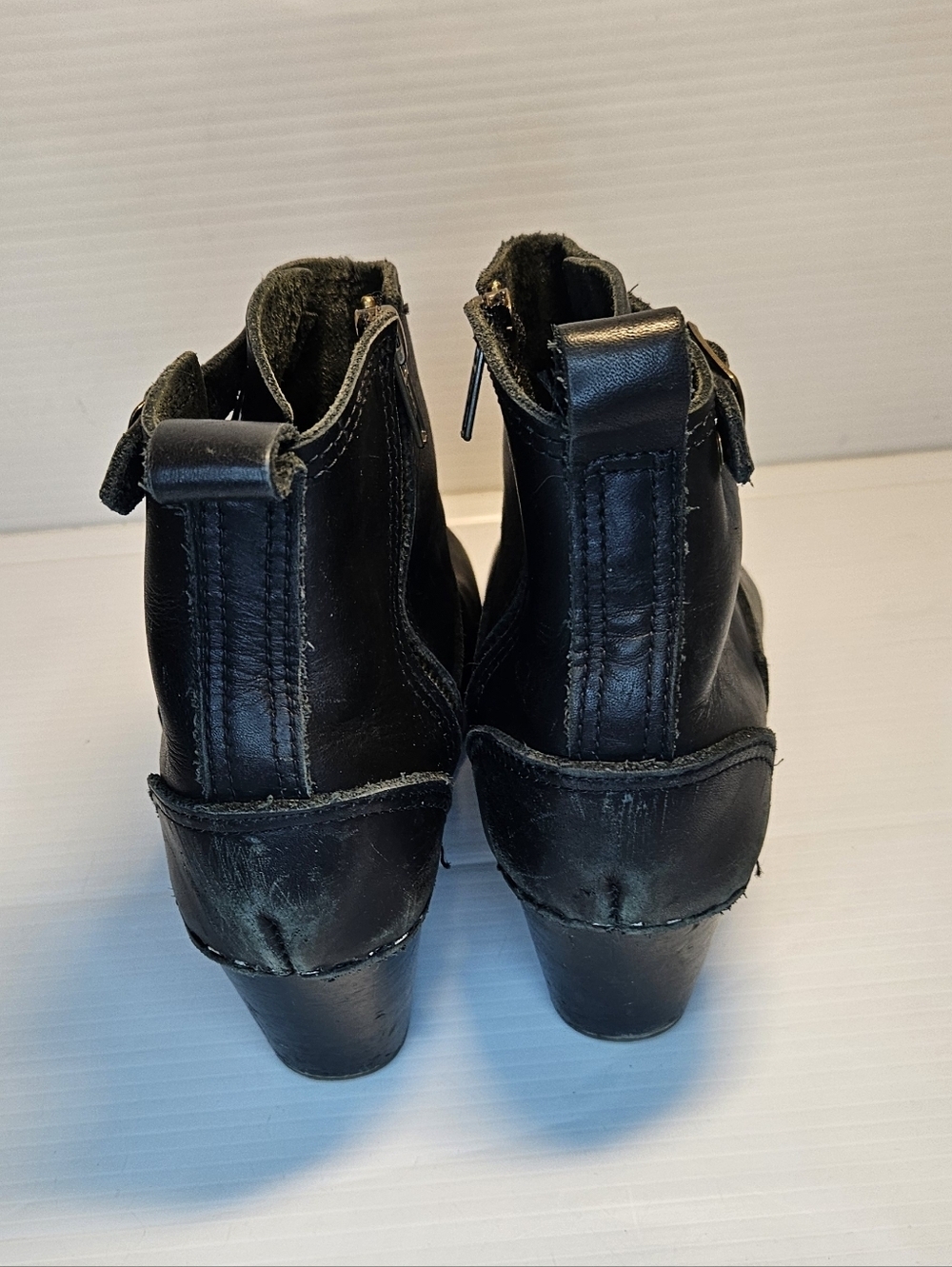 No. 6 Clog Boots Size 38 Leather Platform Ankle Boot Classic Minimalist - Picture 3 of 13